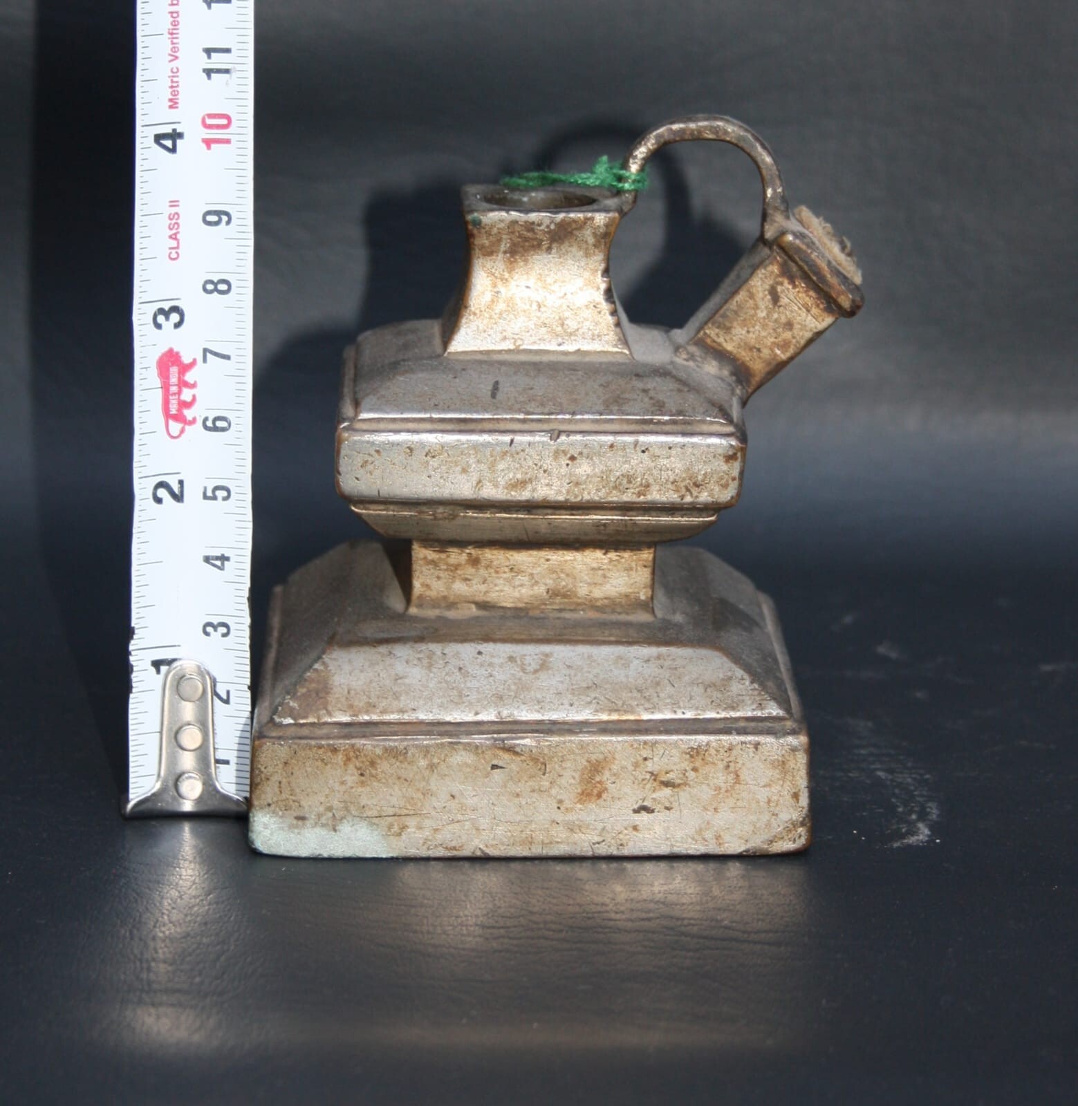 HANDCRAFTED TINTED BRASS HOOKAH BASE ANTIQUE HOOKAH 10 CM HEIGHT