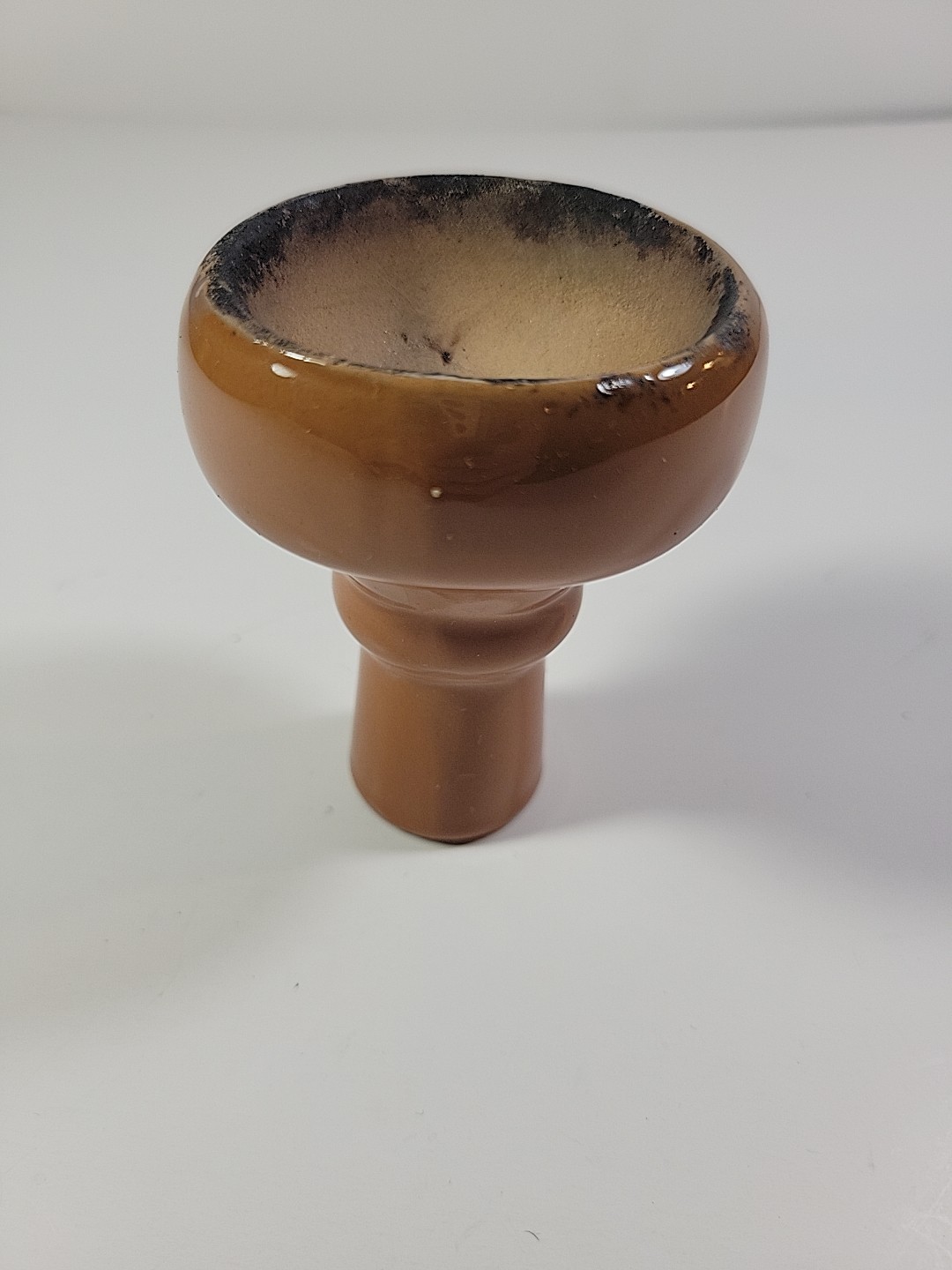 Shisha Hookah Glazed Ceramic Bowl – Chestnut Brown