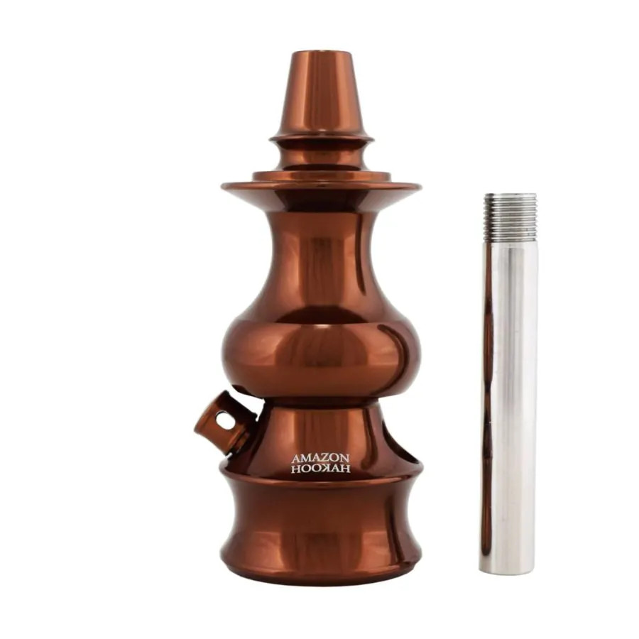 Amazon Hookah Lord Stem Bronze – Brazilian Aluminum Mini Hookah Pipe New