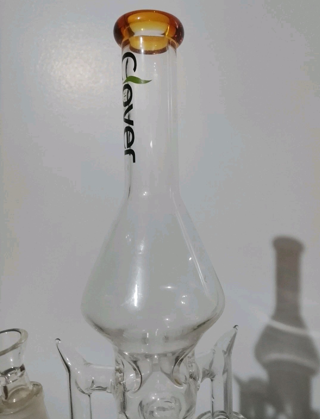 Clover Glass “The Rarest” 20-Inch Triple Chamber Glass Water Pipe