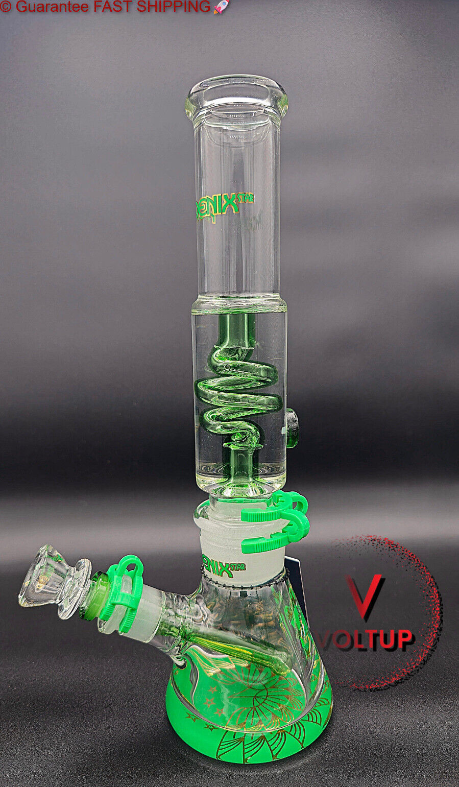 Phoenix Star Freezable Coil 12&Prime; Water Bong Water Pipe Phoenix Star AUTHENTIC ✅✅