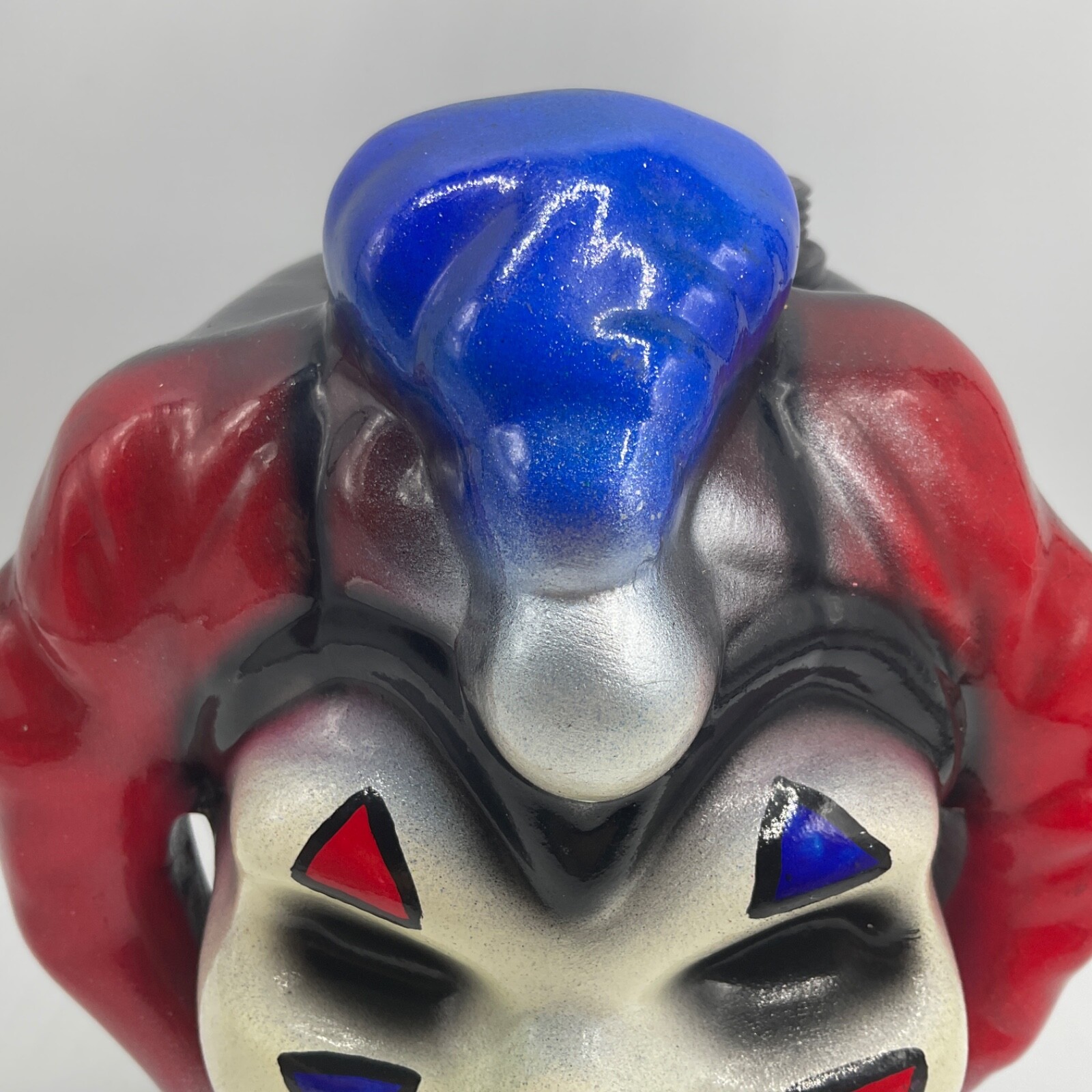 Graffix Bong Base Water Pipe Ceramic Clown Jester Screw On VTG 1990s EUC