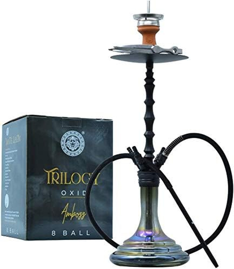 Glass Hookah Set with Everything Luxury 4 Hose Hookah Set Silicone…..