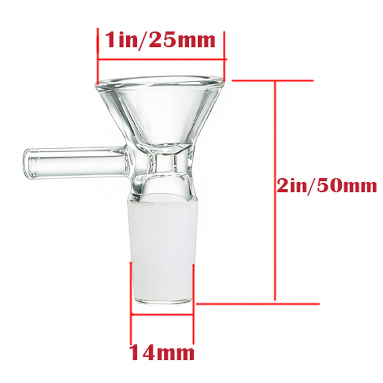 6-PACK 5.25in Down stem + Round 14mm Glass Bong for Glass Bongs Tobacco Smoking