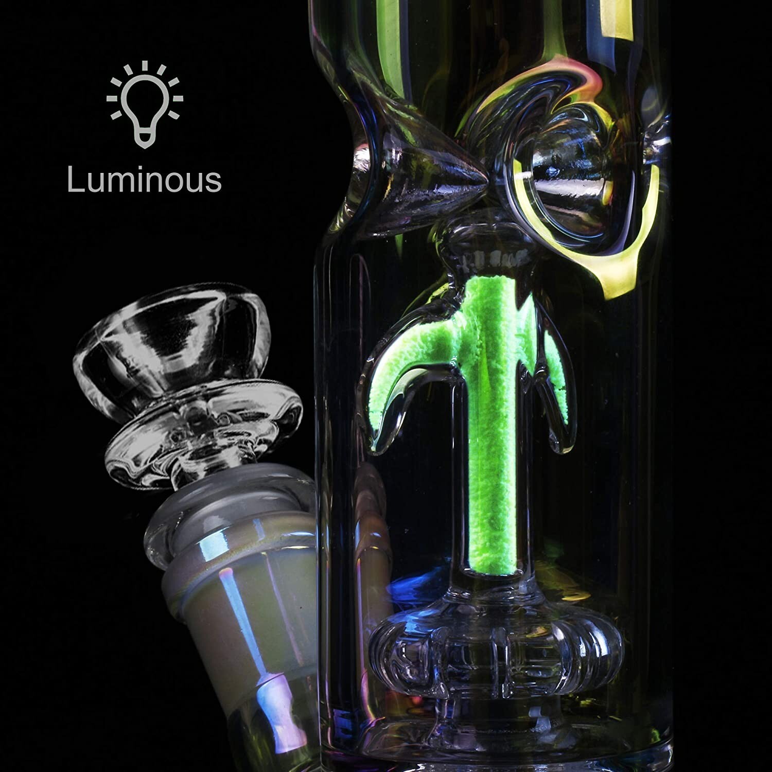 12 Inch Glass Bongs Percolator Water Pipe Filter 14mm Bowl Thick Bubbler Hookahs