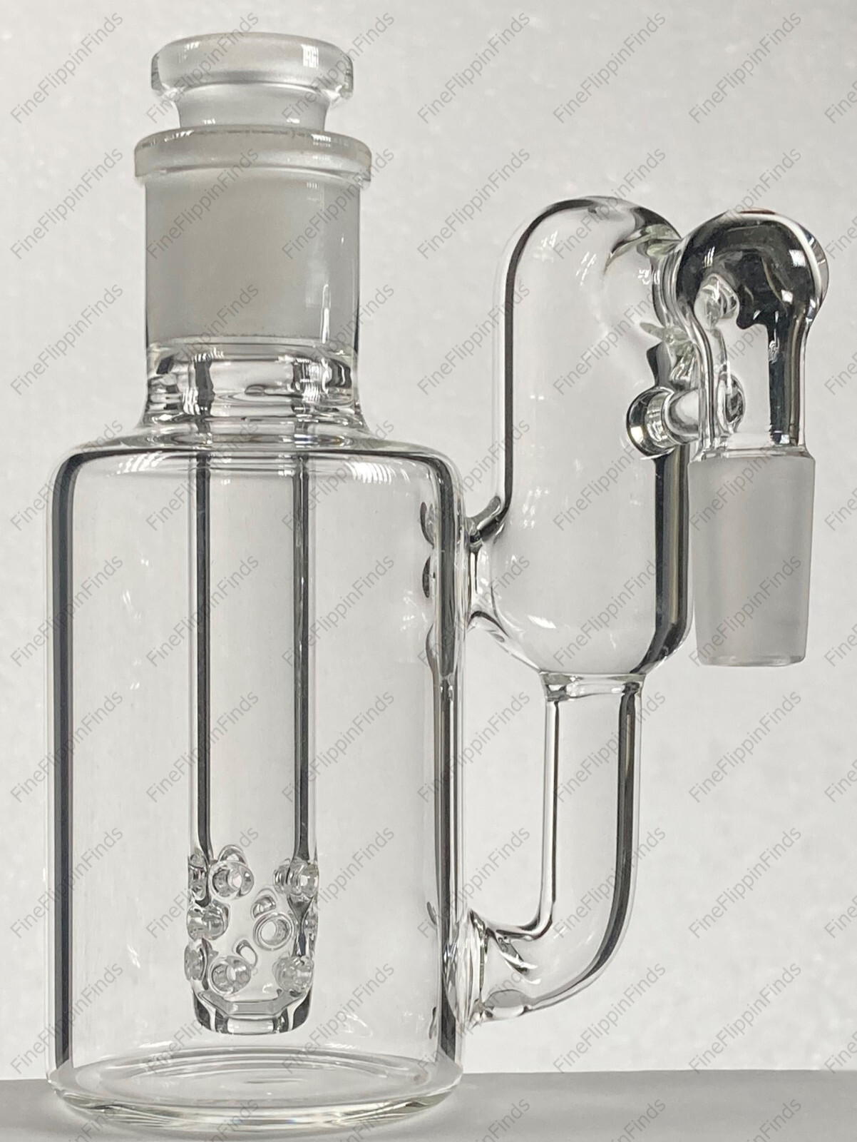 90° 14mm Modular Glass Recycler Ash Catcher w Premium Removable Downstem