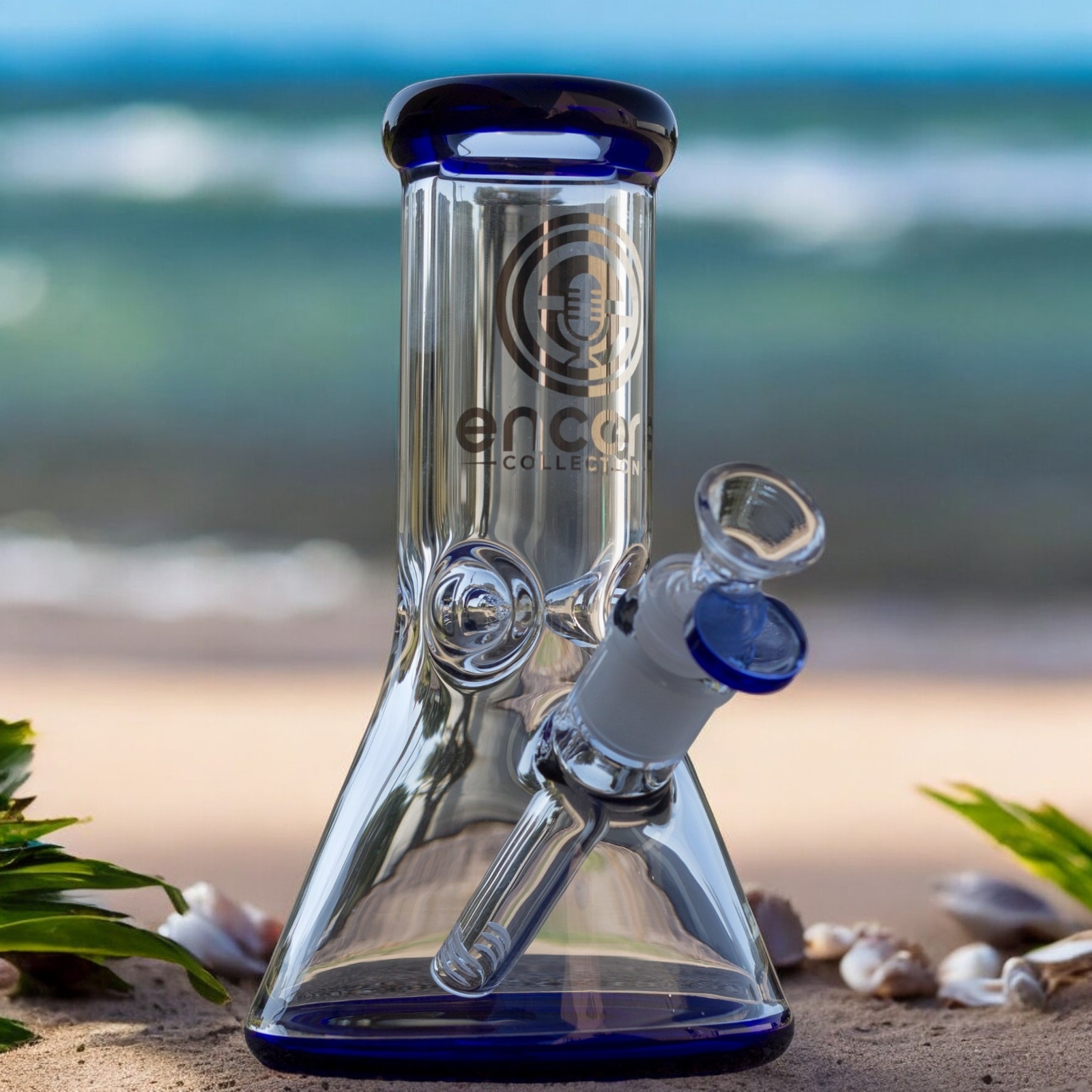 8&Prime; 50×7 50mm Assort Color Lip Base Glass Bong Super Thick Beaker Tobacco Hookah