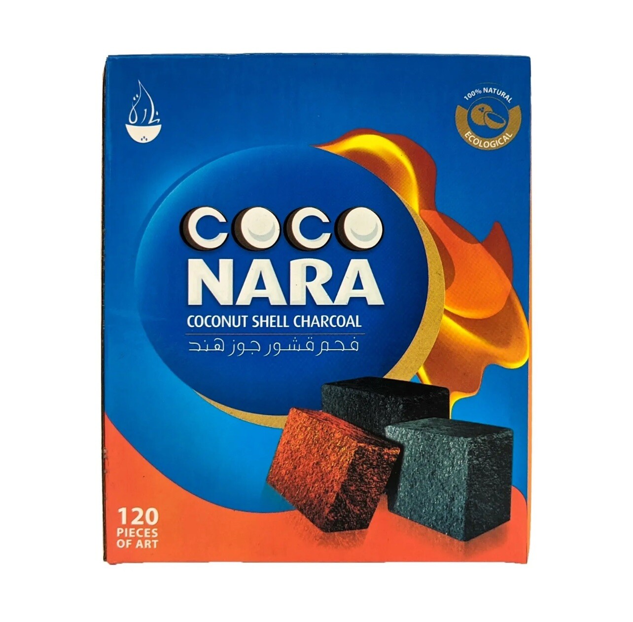 Coco Nara Coconut Shell Hookah Charcoal 120 count Premium Lighting Coal CocoNARA