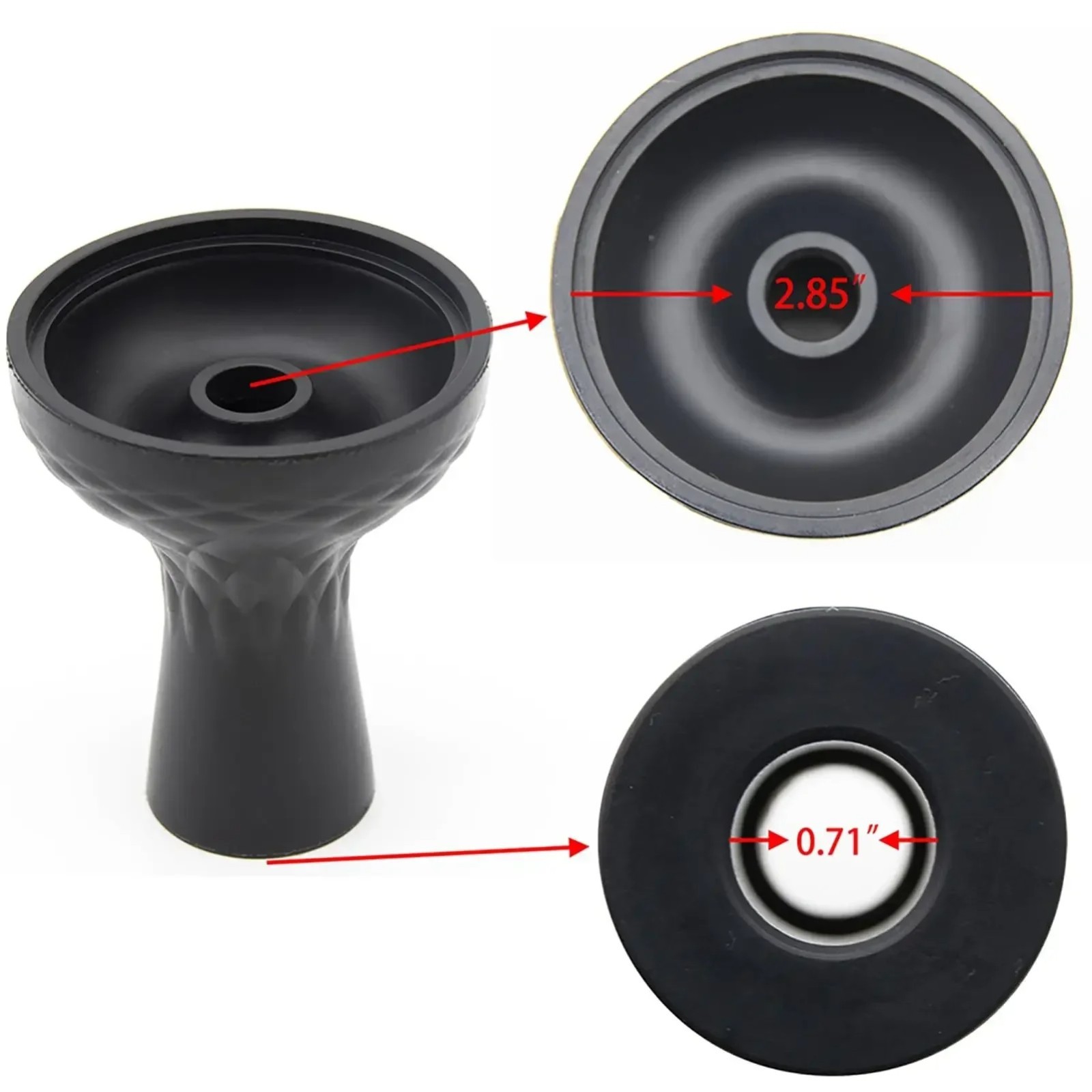 High Quality Silicone Hookah Bowl One Hole Shisha Head Sheesha Chicha Accessory✨
