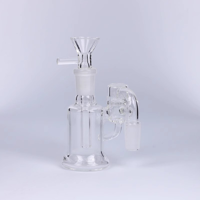 14mm 90° Glass Ash Catcher Dual Chamber Honeycomb Perc for Glass Bong Easy Clean