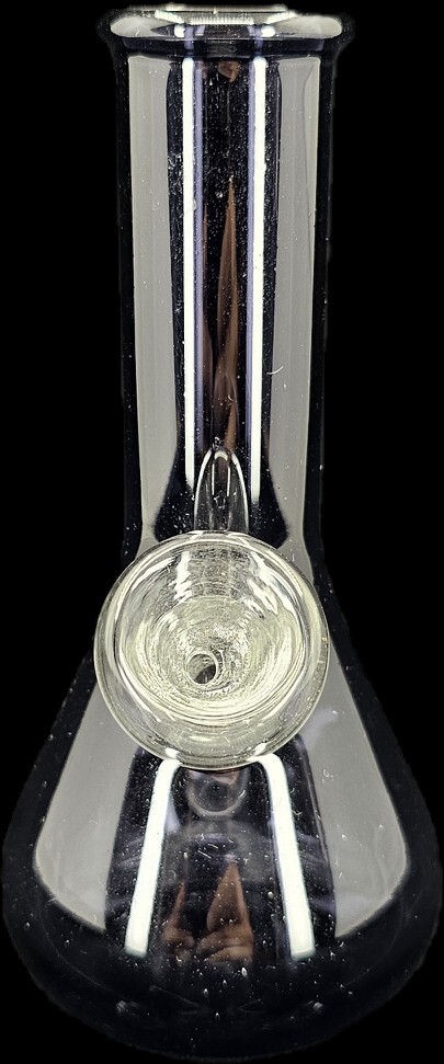 5&Prime; BLACK SMOKED GLASS Tobacco Mini Hookah Water Pipe Bong WITH SCREENS