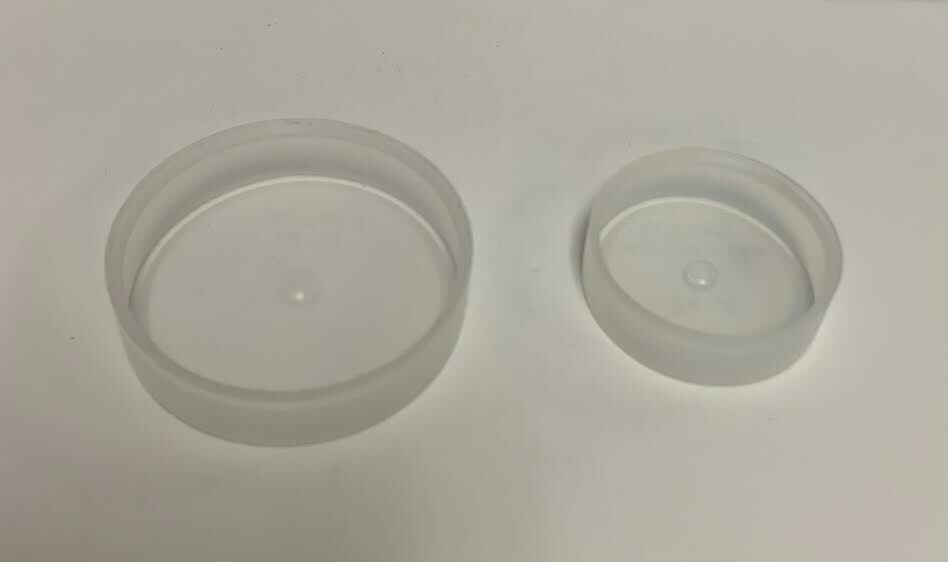 2&Prime; & 1.5&Prime; replacement bottom piece plug for plastic or glass water pipe set of 2