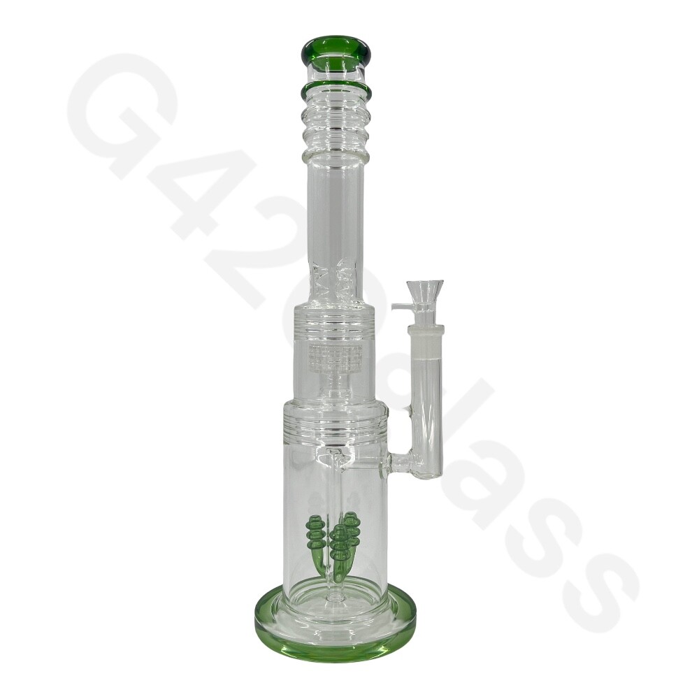 18 Inch Heavy Duty Lookah Style Glass Bong | Water Pipes Hookah Bongs