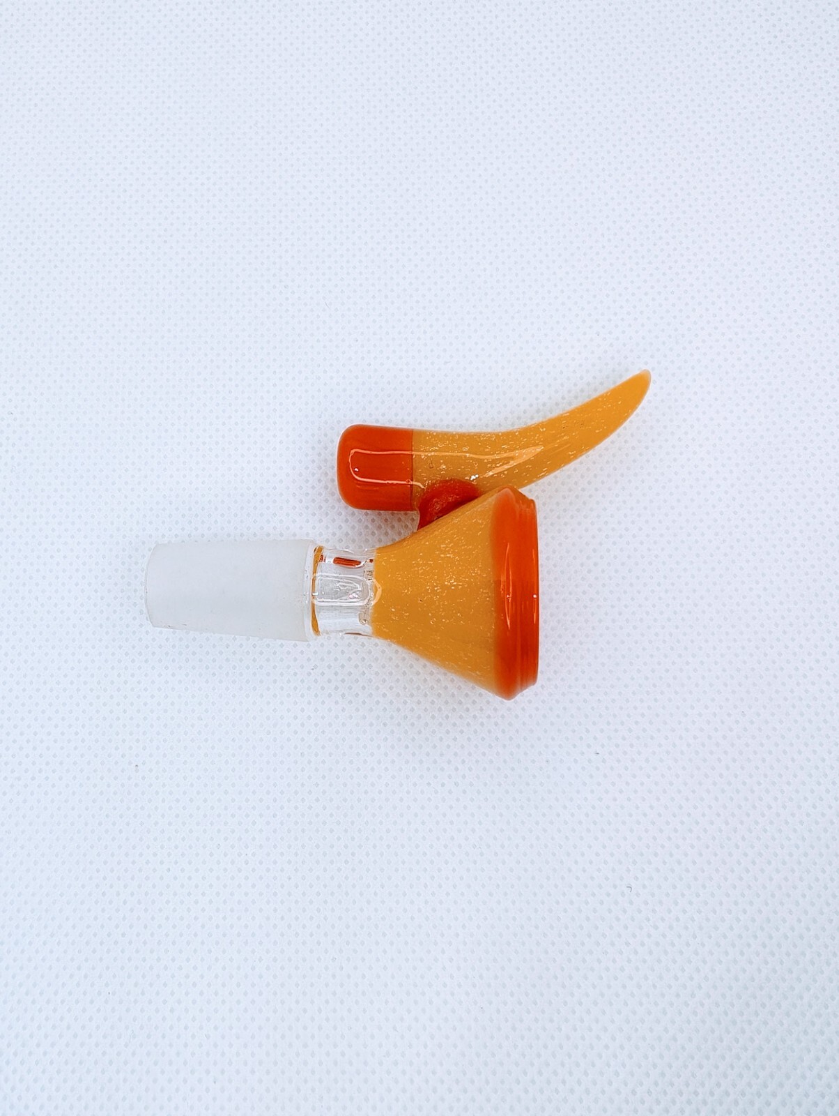 2.5&Prime; Candy Corn Screen Bowl Crushed Opal 14mm Glass Funnel Slide Bong Hookah