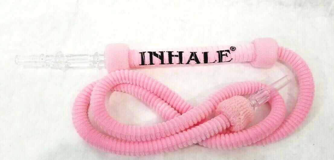 INHALE®️ 78’’ LONG Washable Heavy Duty Velvet Egyptian Style Hookah Hose PINK