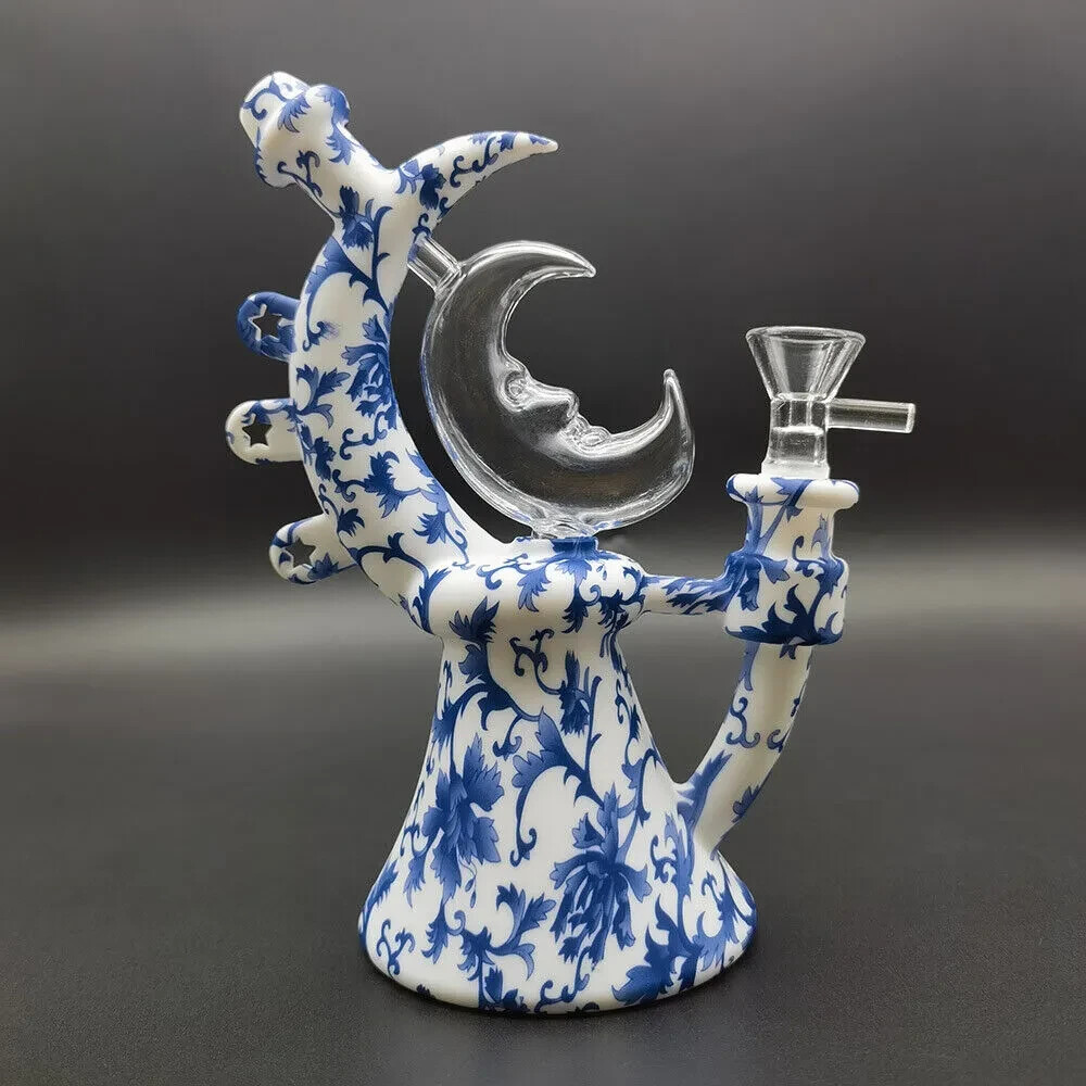 water pipes 7.4 inch Hookah Moon Teapot Water Pipe w/ Glass Bowl