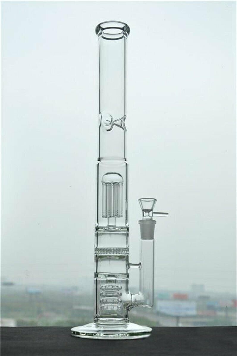 17&Prime; Heavy Glass Bong Perc Bong Glass Smoking Water Pipe Birdcage Hookahs Bongs