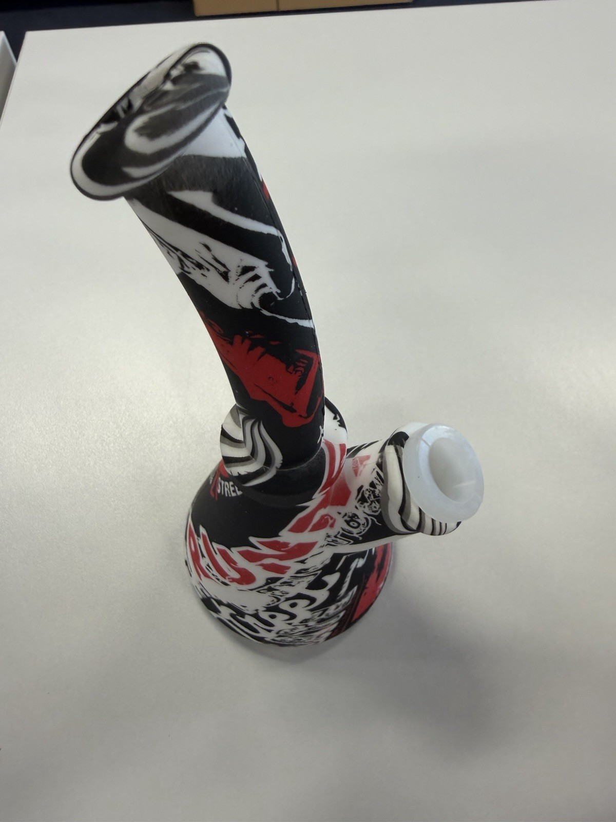 6&Prime; Silicone Collectible Hookah Smoking Water Pipe Bong 14mm Glass Bowl
