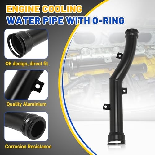 Upgraded Aluminum Engine Cooling Water Pipe compatible with Mini Cooper R55