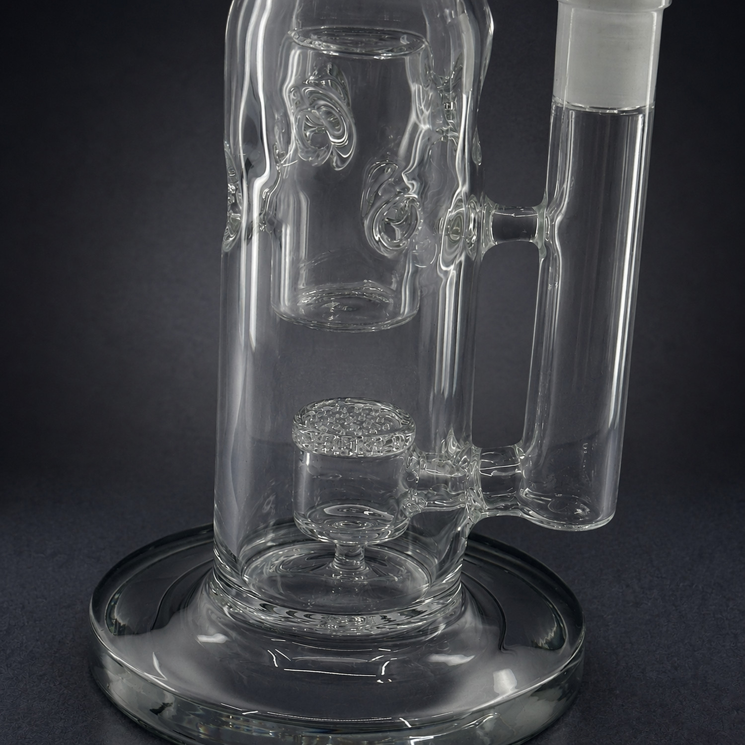 15&Prime; Detachable Glycerin Coil Freeze Water Pipe Bong Percolator 14mm Glass Bowl