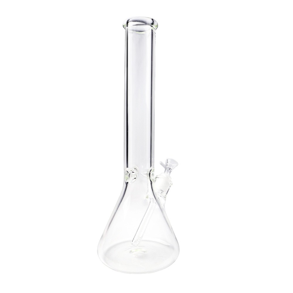 16in Heavy 6mm Thick Glass Bong Smoking Hookah Water Pipe 14mm Bowl Beaker
