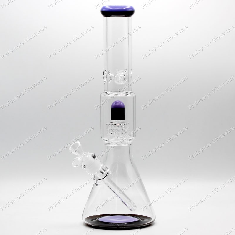 16&Prime; Glass Bong w/ UFO Perc & Ice Catcher – Water Pipe, EXTRA THICK PREMIUM GLASS