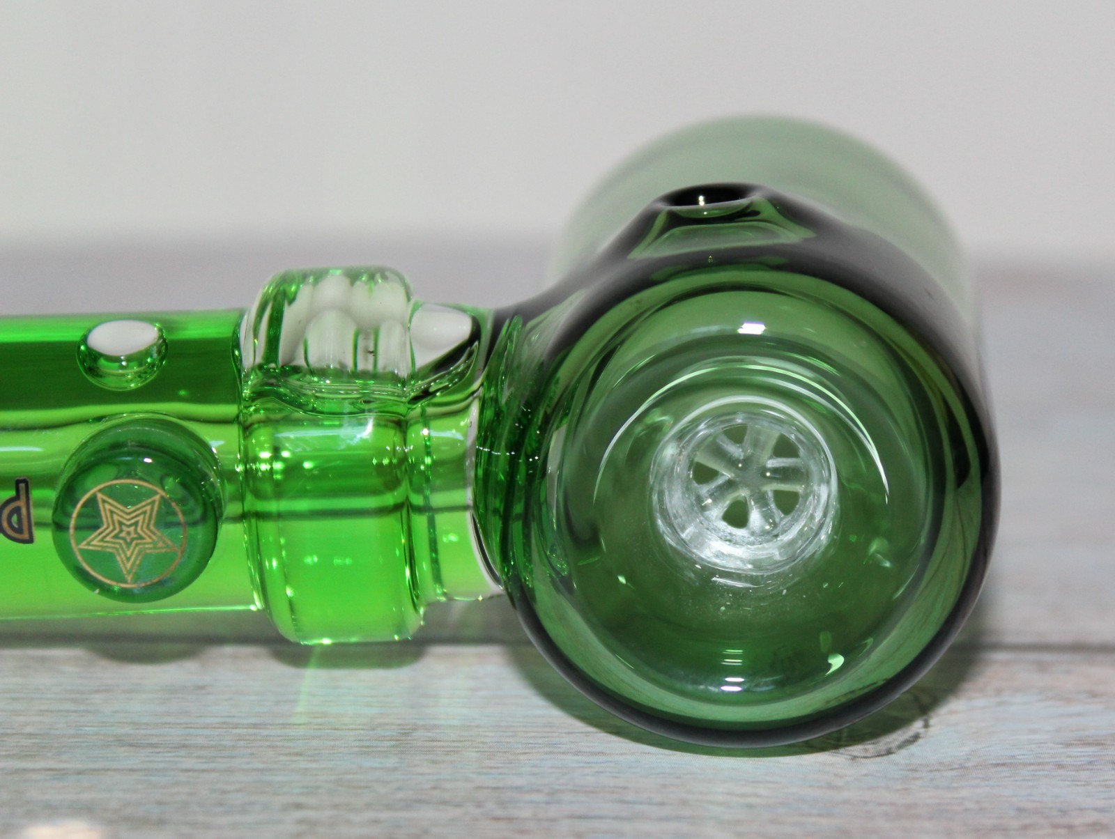 4 1/2&Prime; GREEN FREEZE HAMMER Glass Pipe Tobacco Smoking Glass Pipe +builtin screen