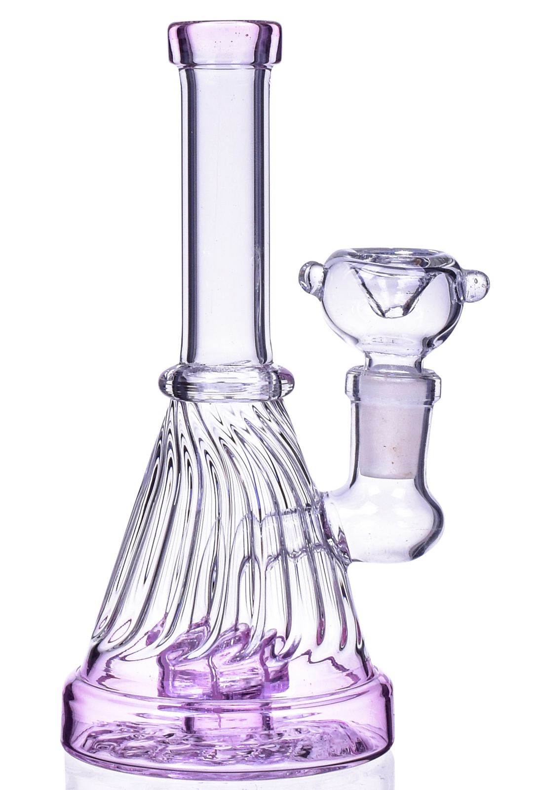 6&Prime; SPIRAL Matrix Perc Beaker GIRLY BONG CYCLONE Glass Water Pipe PINK Pipe *USA*