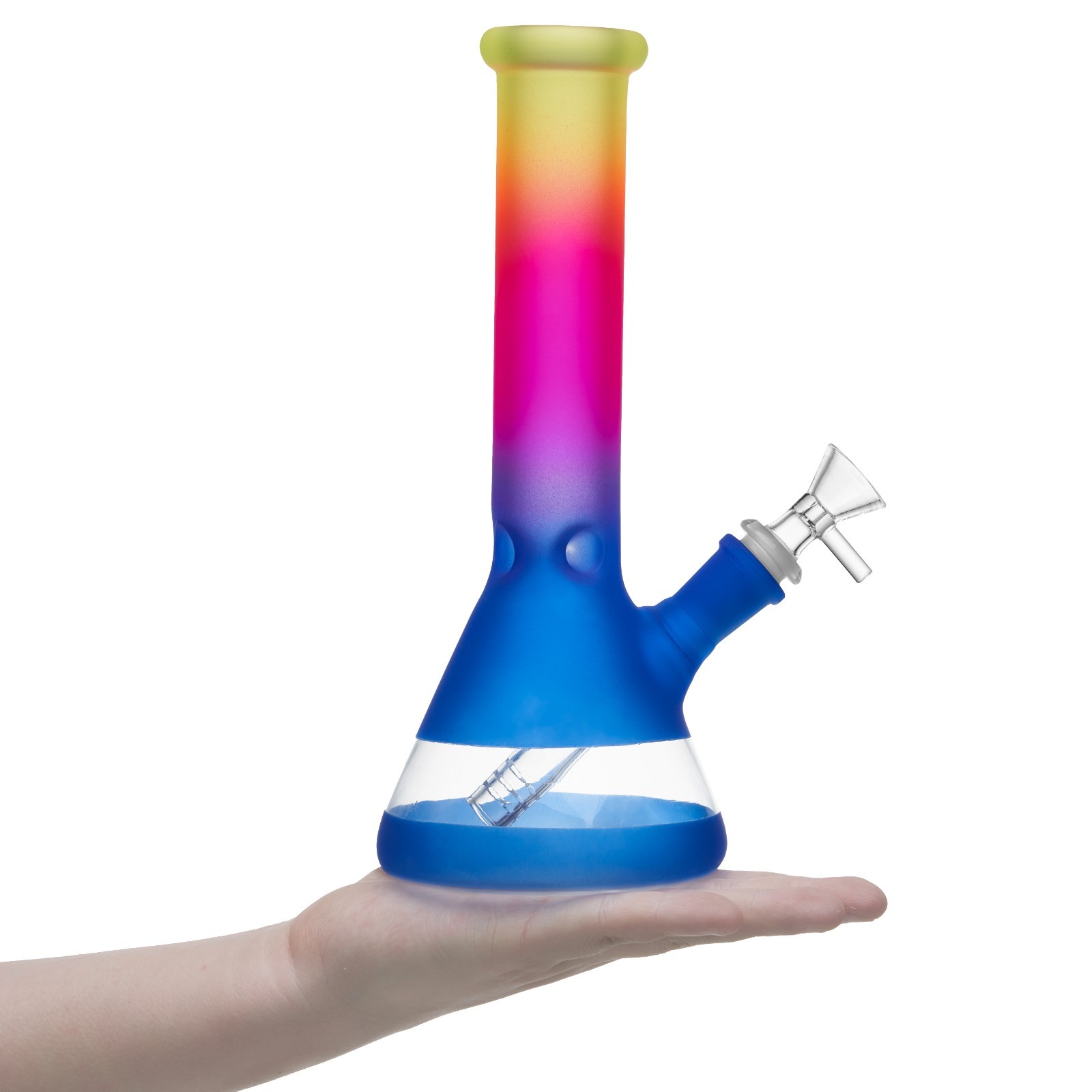 10 inch Heavy Glass Bong Water Pipe Smoking Bong Beaker + 14mm Bowl hookah USA