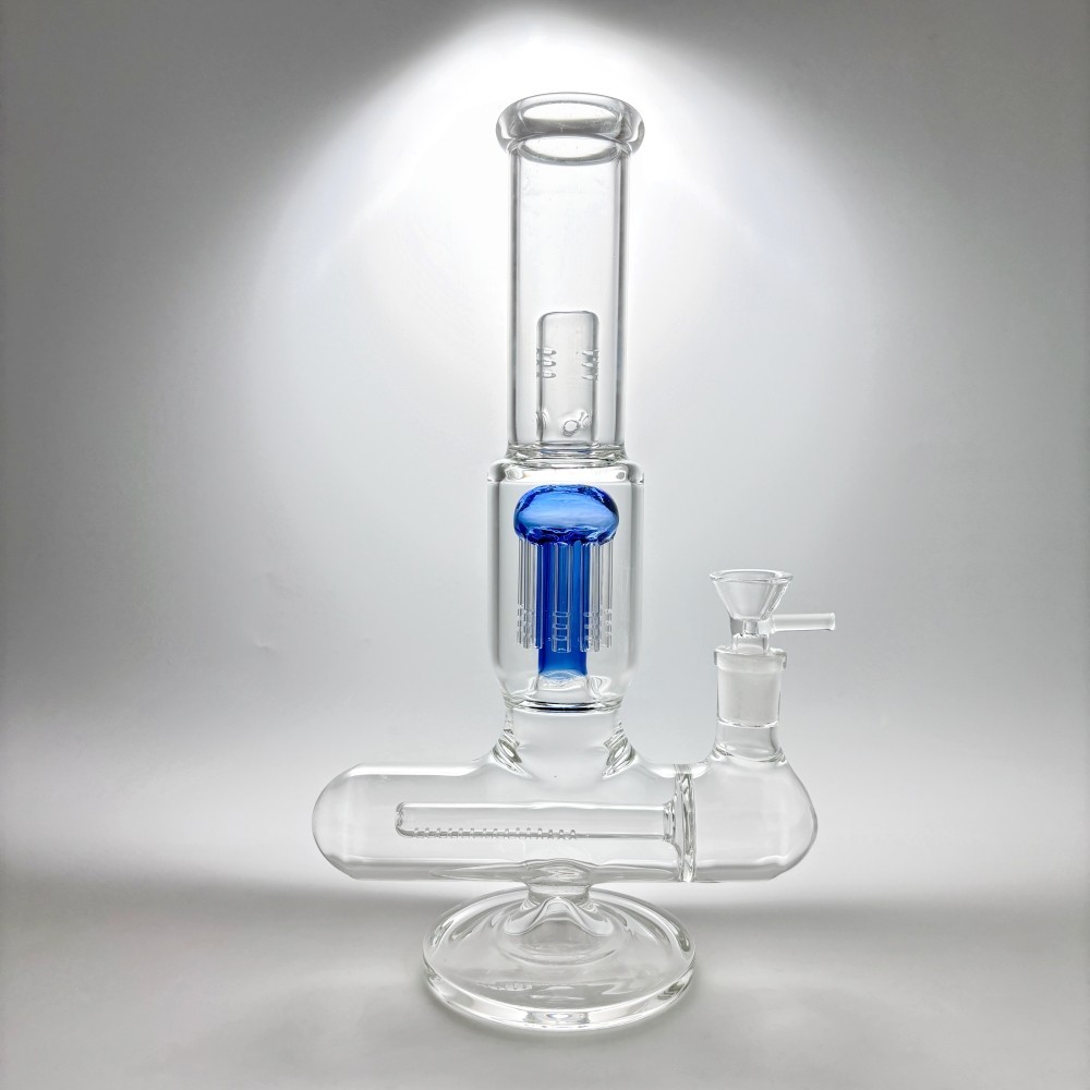 Big 11&Prime; Glass Bong Jellyfish-Inline PERC Smoking Water Pipe Bubbler Hookah Bowl