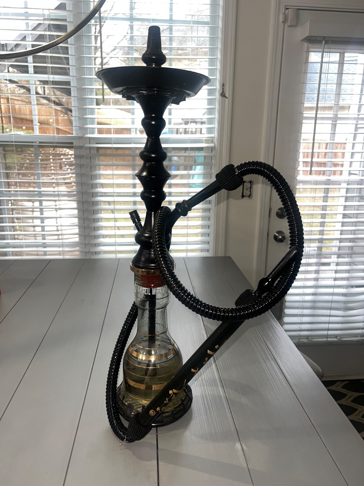 Authentic Khalil Mamoon hookah set 1 hose Buls Full Set Egyptian Style Handmade