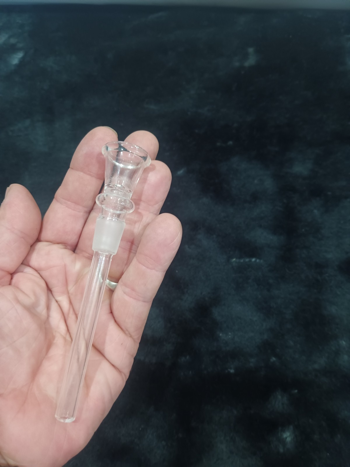 2 Pack: Glass Downstem With Funnel Bowl 14MM Male For 8&Prime; Water Pipe Replacement