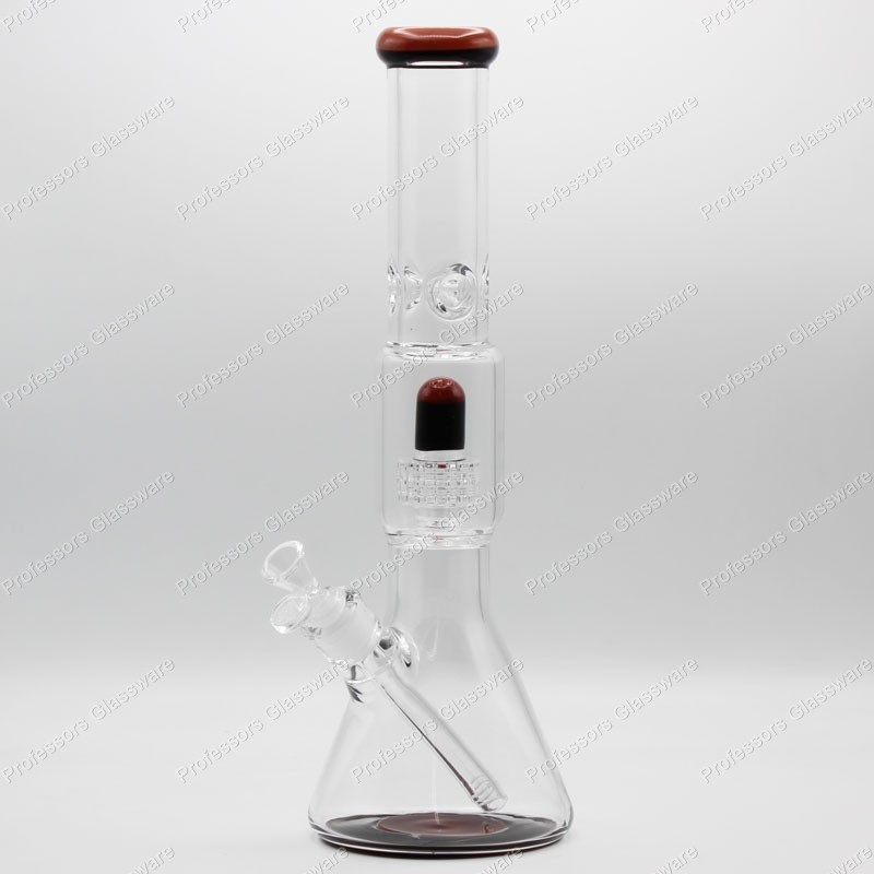 16&Prime; Glass Bong w/ UFO Perc & Ice Catcher – Water Pipe, EXTRA THICK PREMIUM GLASS