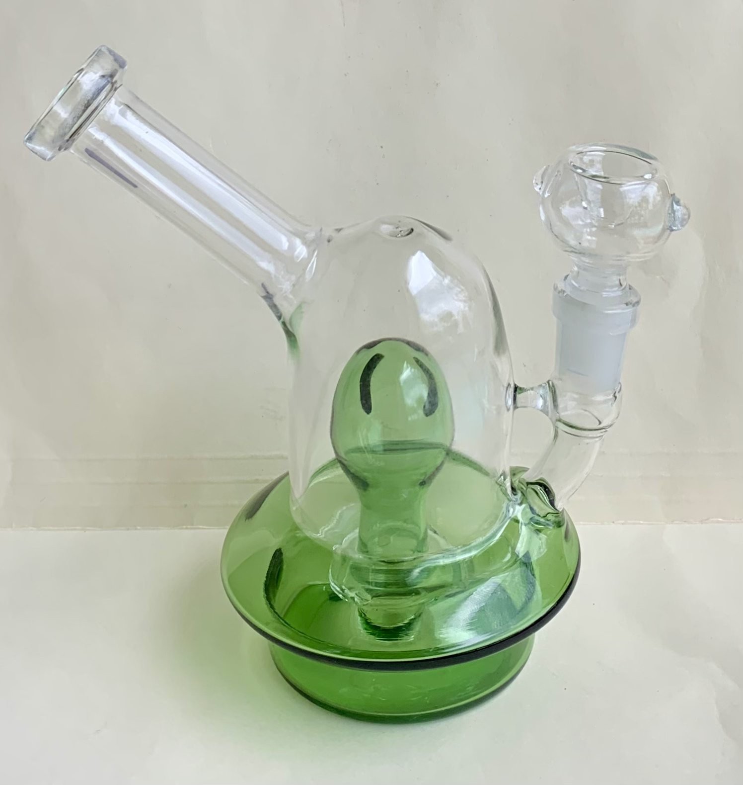 6 inch Tall Glass Hookah Tobacco Water Pipe Percolator with 14mm Male Bowl