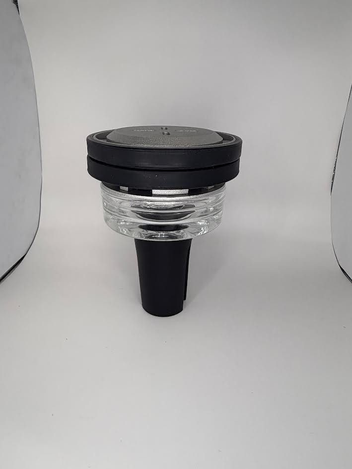 Hookah Bowl Glass and Silicone Hybrid with Rubber/Metal Topper (3 in 1 Set)