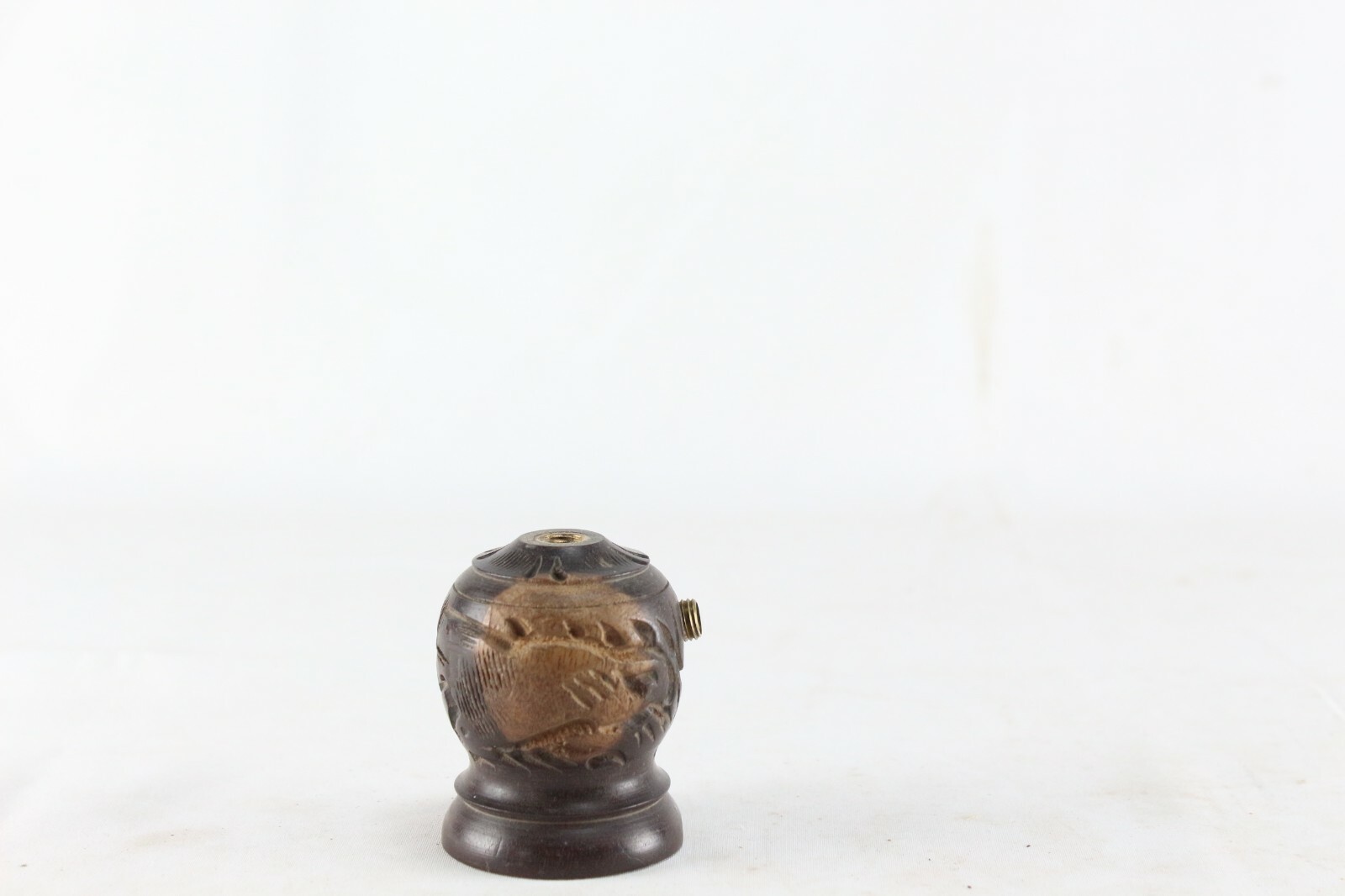 Small Handmade Wooden Hookah | Indian Traditional Multi-Piece Smoking Pipe