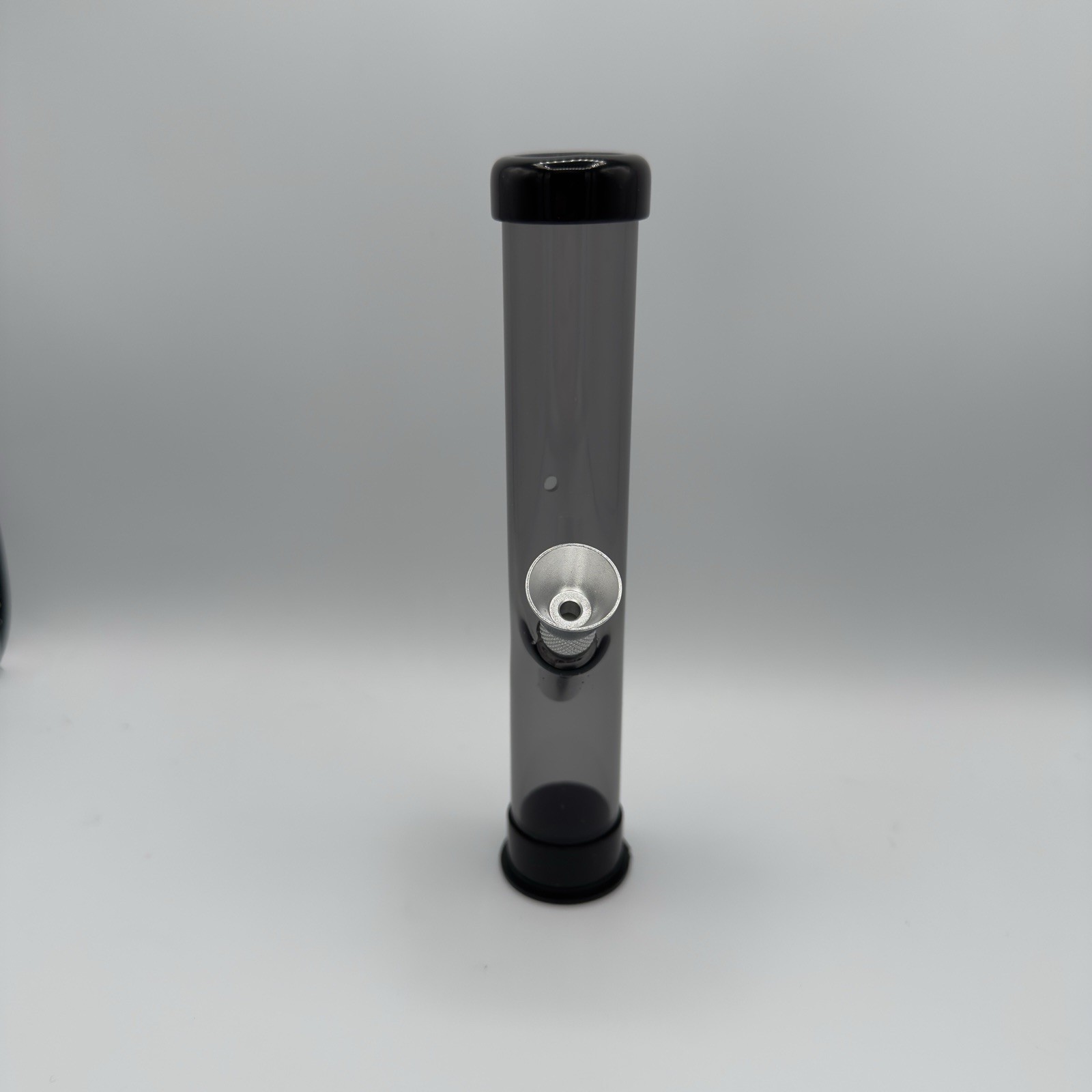 6&Prime; Acrylic Plastic BLACK Bong Traveler Portable Small Water Pipe Hookah Bong