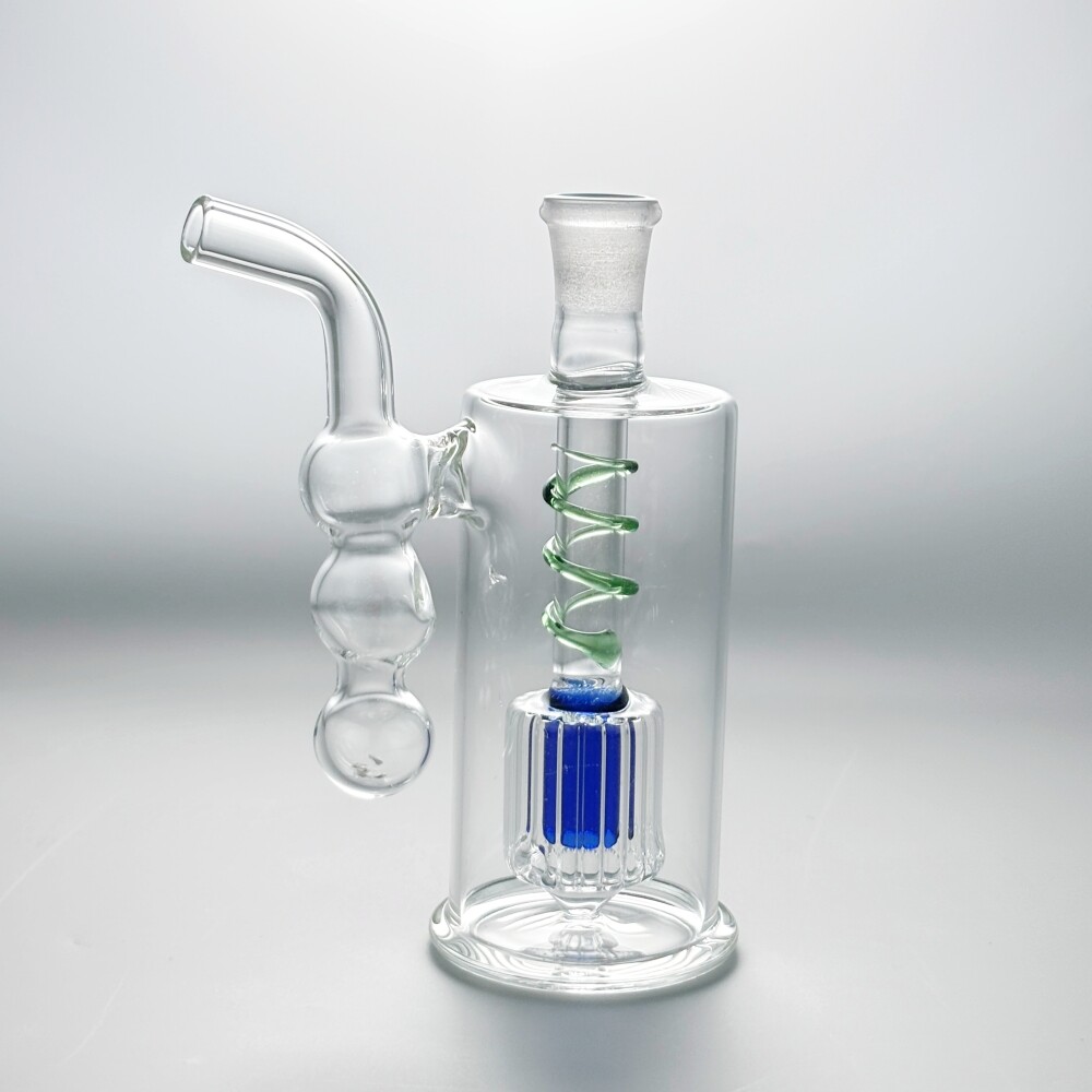 Mini 4 » Glass Water Pipe Bong Bubbler Handle Dry Catcher Hookah w/Tool Box Set