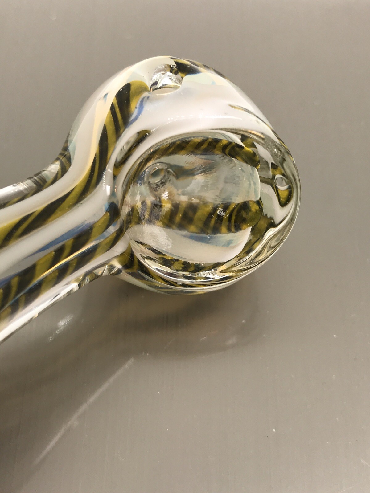 HITTER USA TOBACCO POCKET PIPA SMOKING 3” HEAVY HAND BLOWN GLASS BOWL MINI PIPE