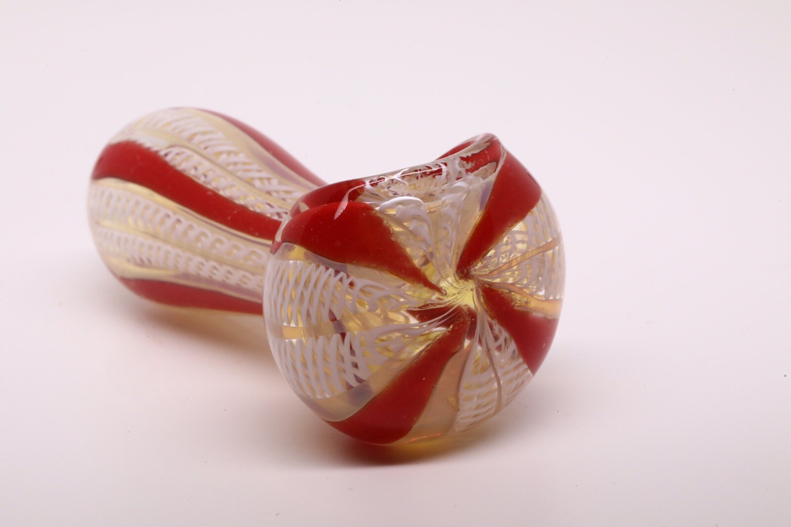 TOBACCO SMOKING HAND BLOWN GLASS HEAVY ONE DUGOUT HITTER 3” POCKET PIPA BOWL USA