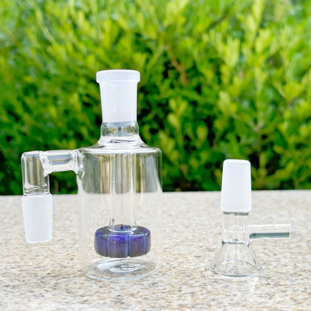 Blue 9 » Glass Gene Spin Tornado Bong Hookah Water Pipe Bubbler W/ Ash Catcher