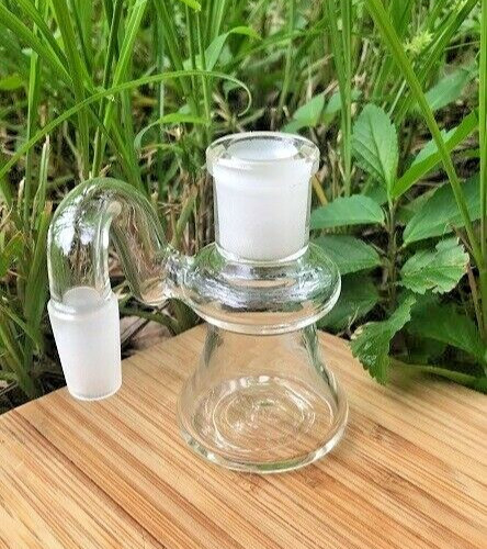 14mm Glass Ash Catcher 90° Dry Bell Bottom * Free Shipping