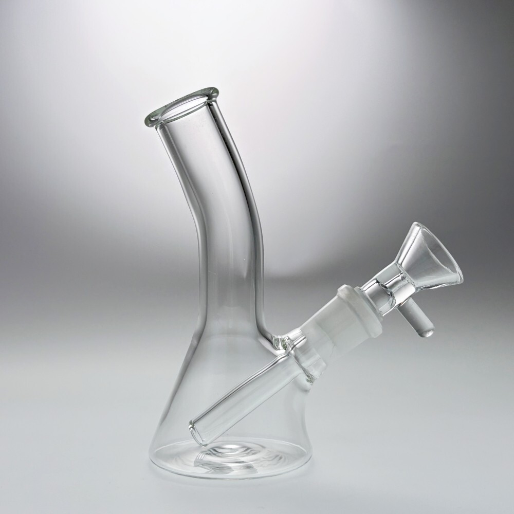 THICK 4&Prime; Mini Glass Bong Smoking Water Pipe Perc Hookah Bubbler W/Tool Box