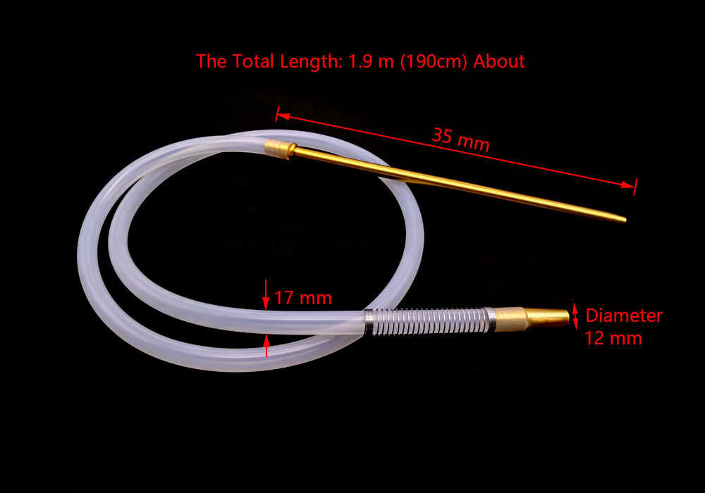Golden Handle&Silicone Hose With Spring For Shisha Hookah Narguile Accessories