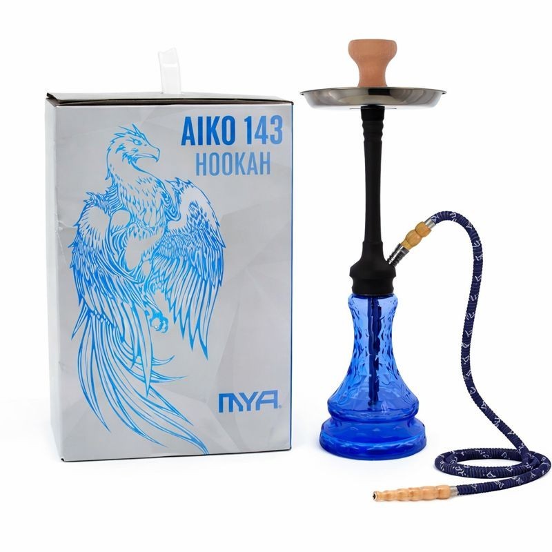 MYA AIKO 143 Hookah | 1 Hose | 23&Prime; | Blue | MXFunction | FREE Shipping