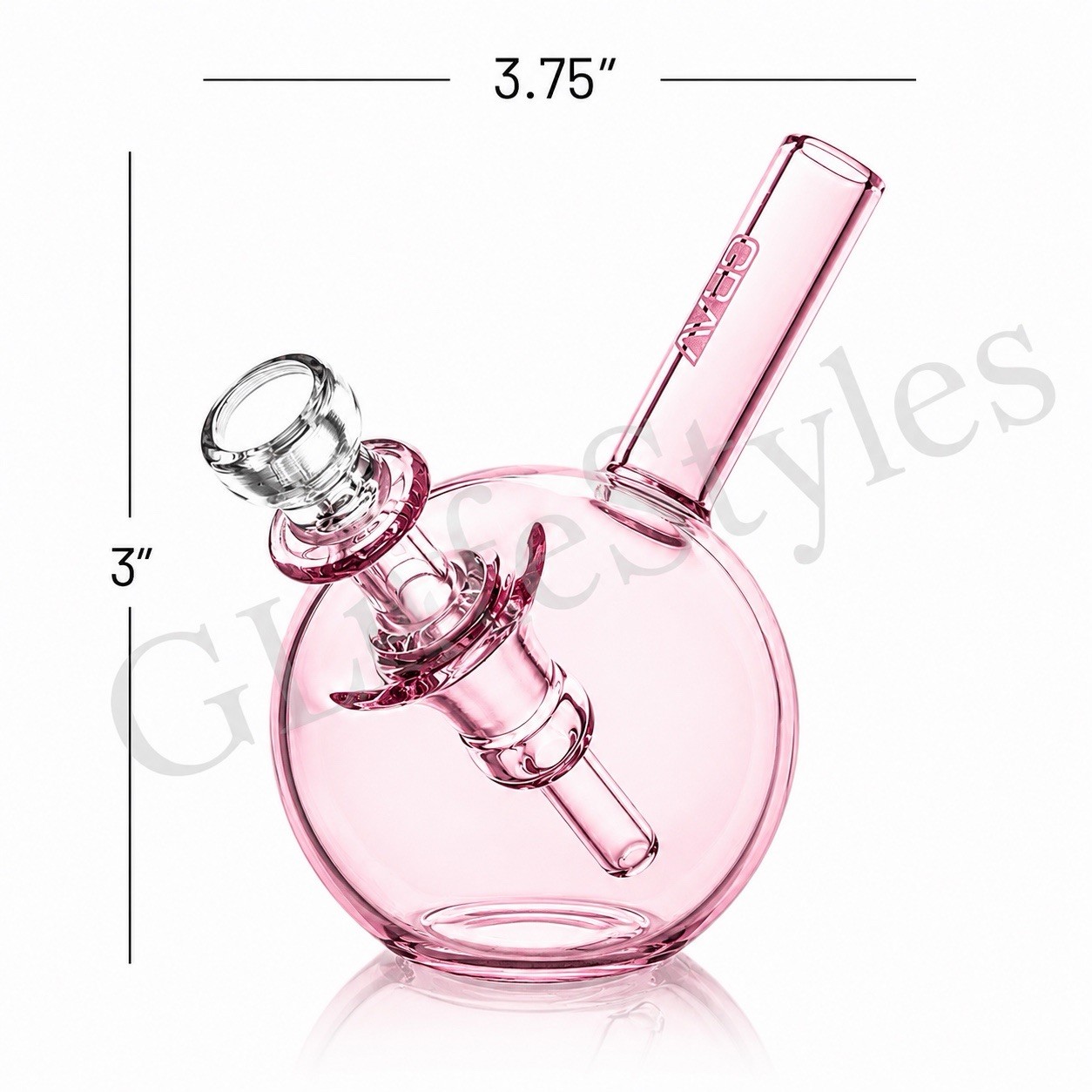 Grav® Labs SPHERICAL Pocket Bubbler COOL BONG Glass Water Pipe Hand Pipe *USA*PK