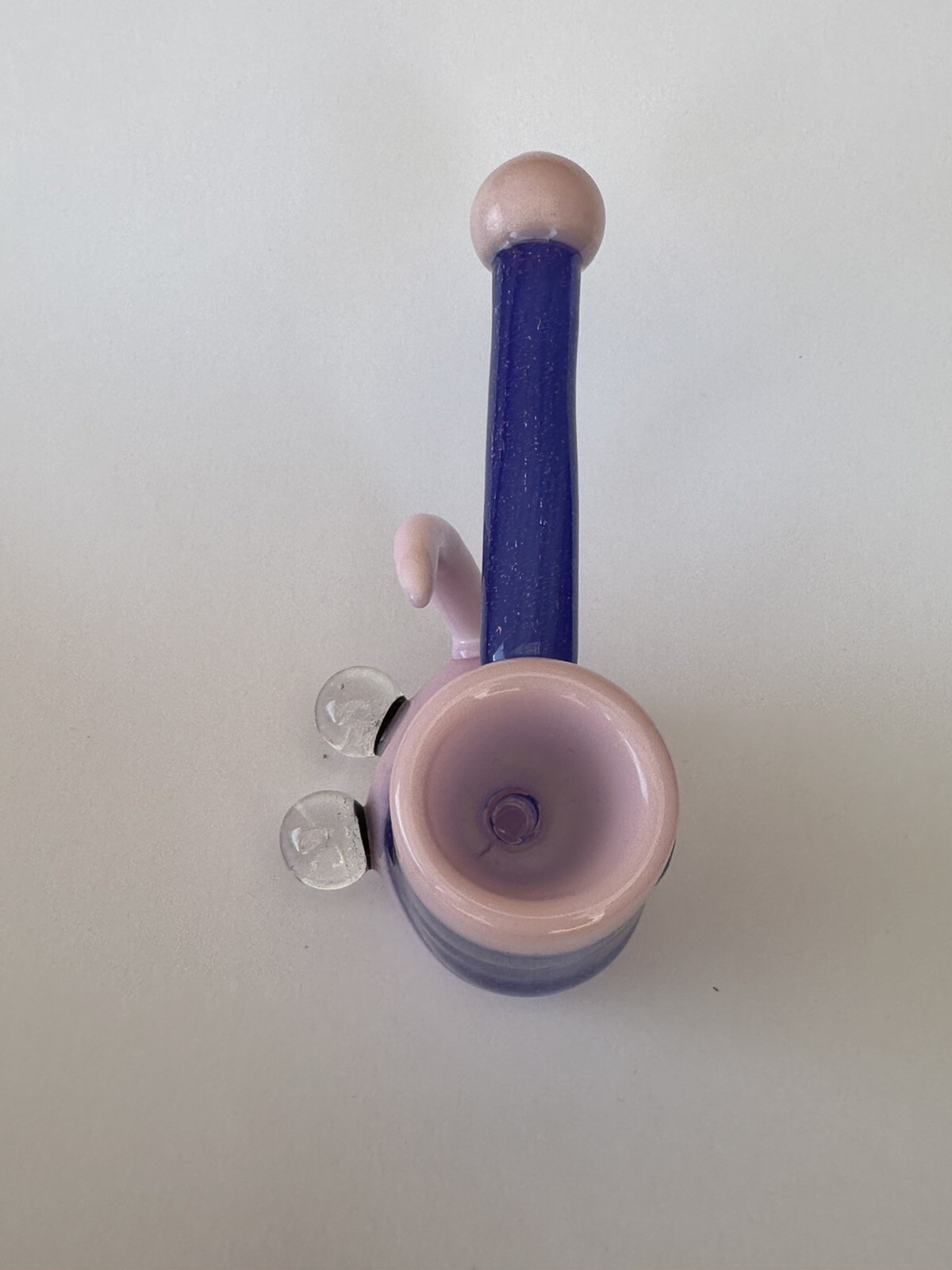 Purple Snail Abstract Glitter Pink Glass Crystal Balls Bong Pipe Hookah Tobacco