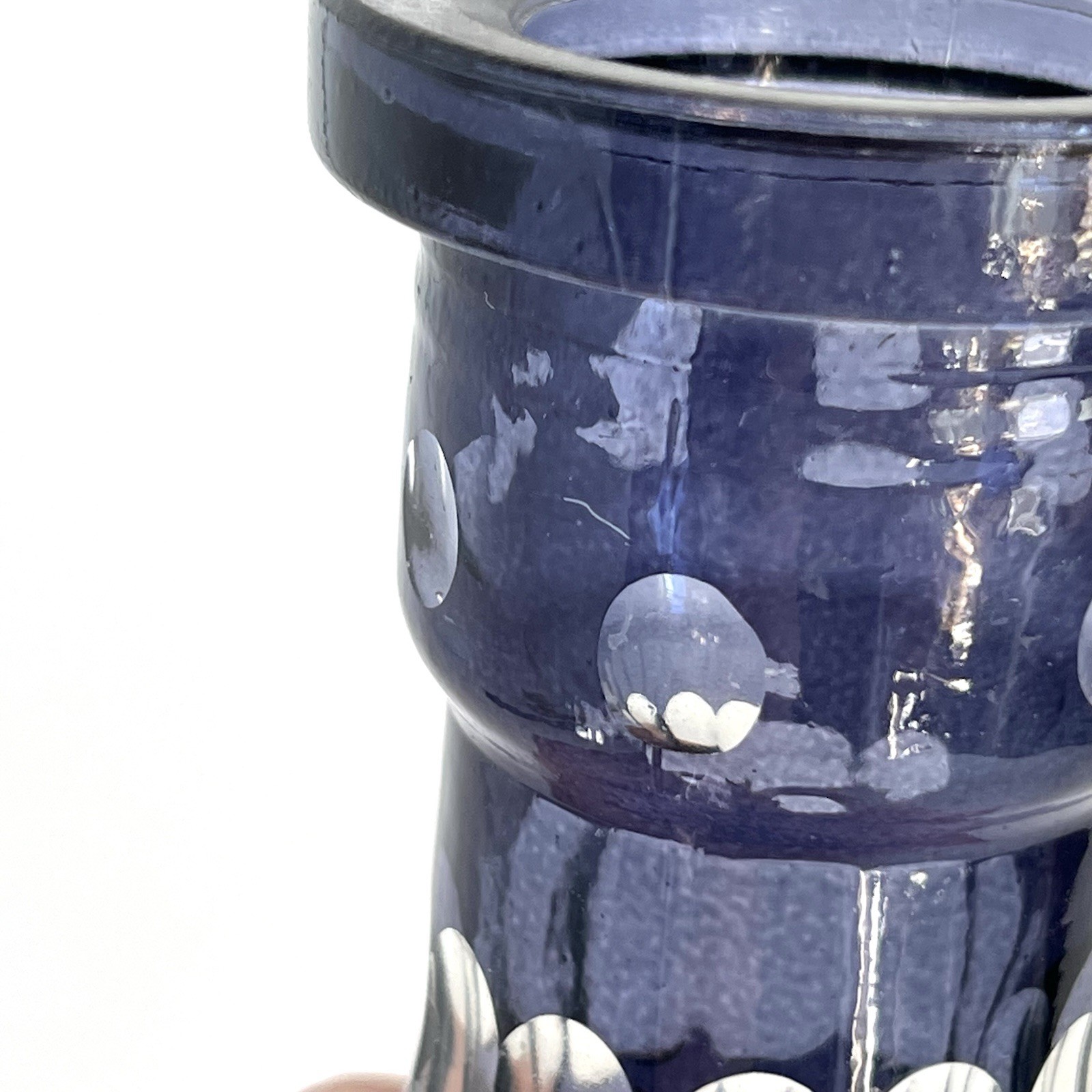 Hooka Glass Vase Modern Hookah Base Shisha Nargila Blue Design Vase Boho