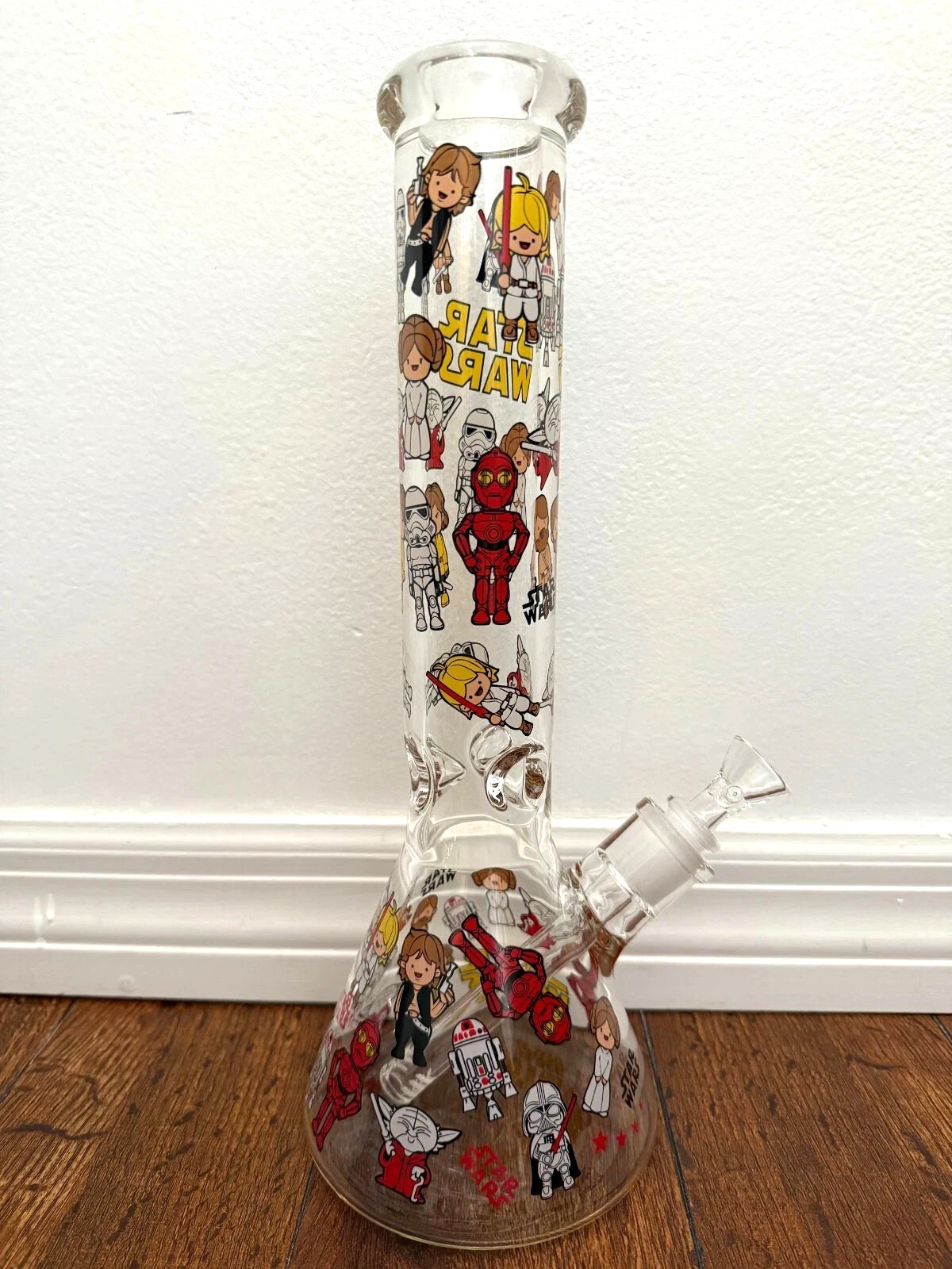 14” Premium Glass Water Pipe Thick Heavy Beaker Bottom Star Wars Stormtroop 14mm