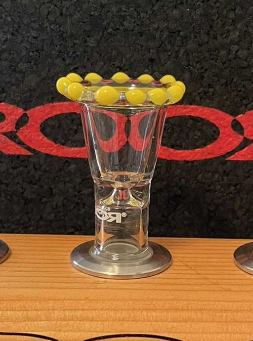 ROOR Glass – 18mm Crown Slide Yellow With Yellow Decal